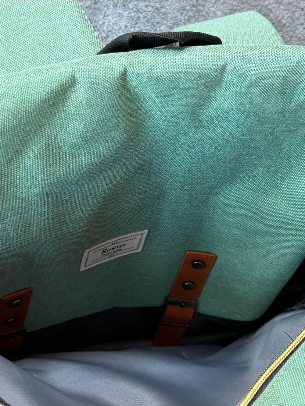 Vintage unisex laptop backpack, with USB charging port